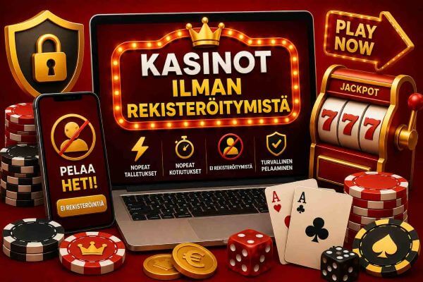 kasinot ilman rekisteroitymista